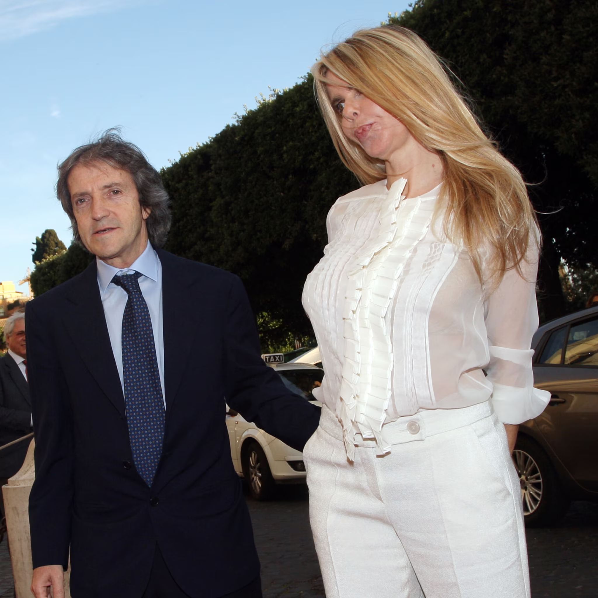 Carlo Vanzina e Lisa Melidoni qualche anno fa