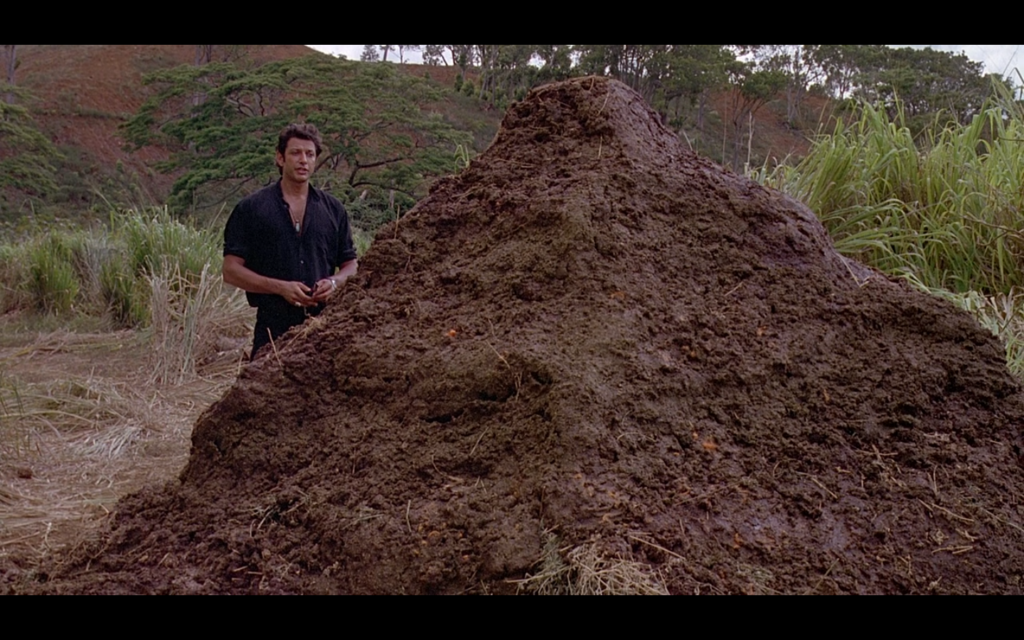 Jurassic Park, la verità dietro la “montagna di cacca” più famosa del cinema è sorprendente! Jurassic Park, la scena della cacca