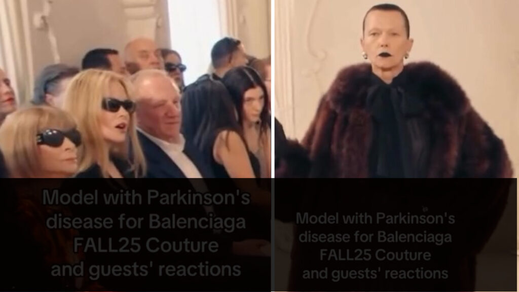 La modella di Balenciaga con Parkinson e Nicole Kidman