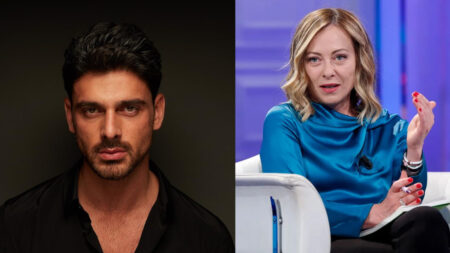 Michele Morrone e Giorgia Meloni