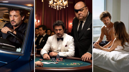 Pieraccioni in versione 007 (immagini realizzate in AI)