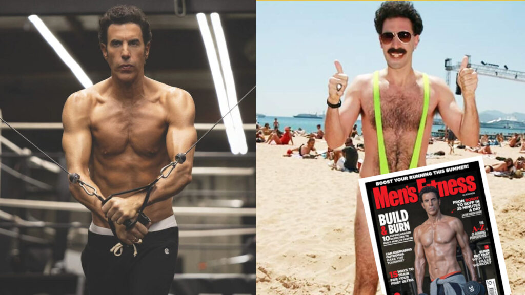 Sacha Baron Cohen fisico