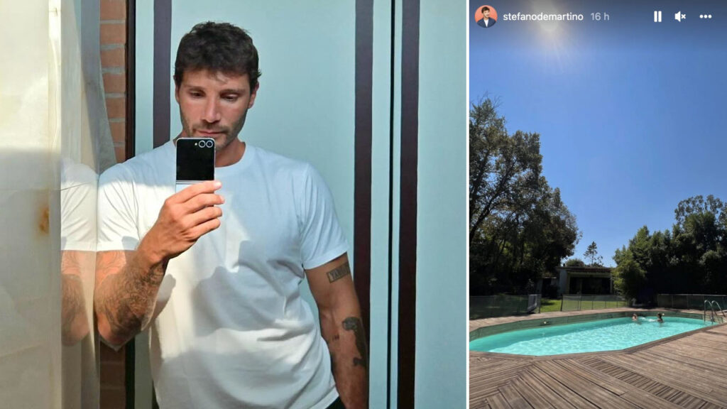 Stefano De Martino piscina