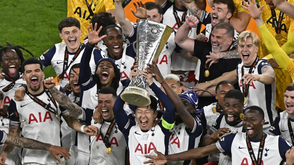 Il Tottenham con l'Europa League vinta