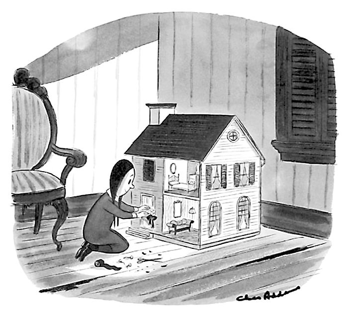 La Mercoledi Addams originale (fonte: New Yorker)