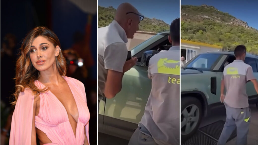 Belen lite dal benzinaio