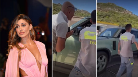 Belen lite dal benzinaio