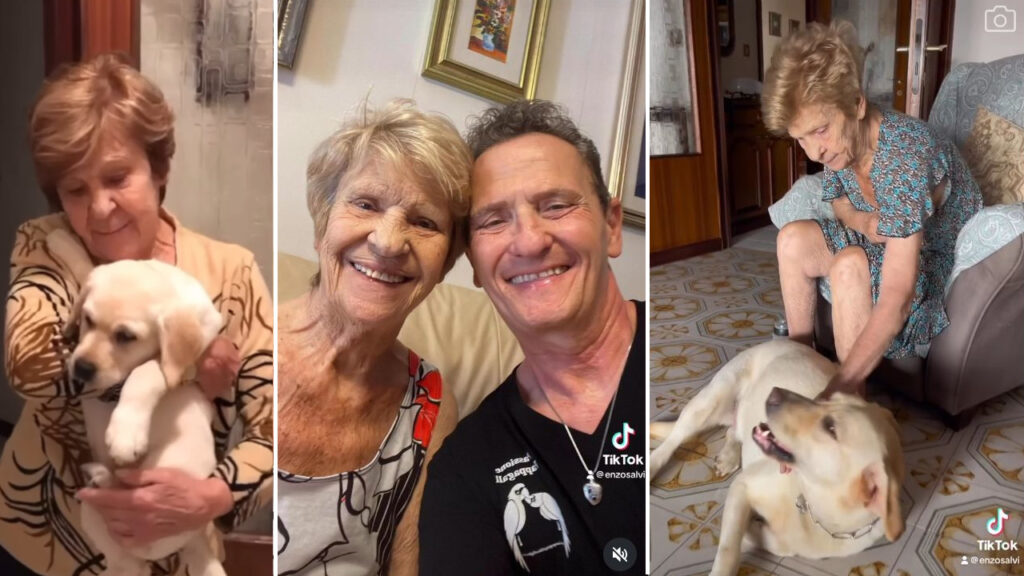 Enzo Salvi e sua madre Bruna