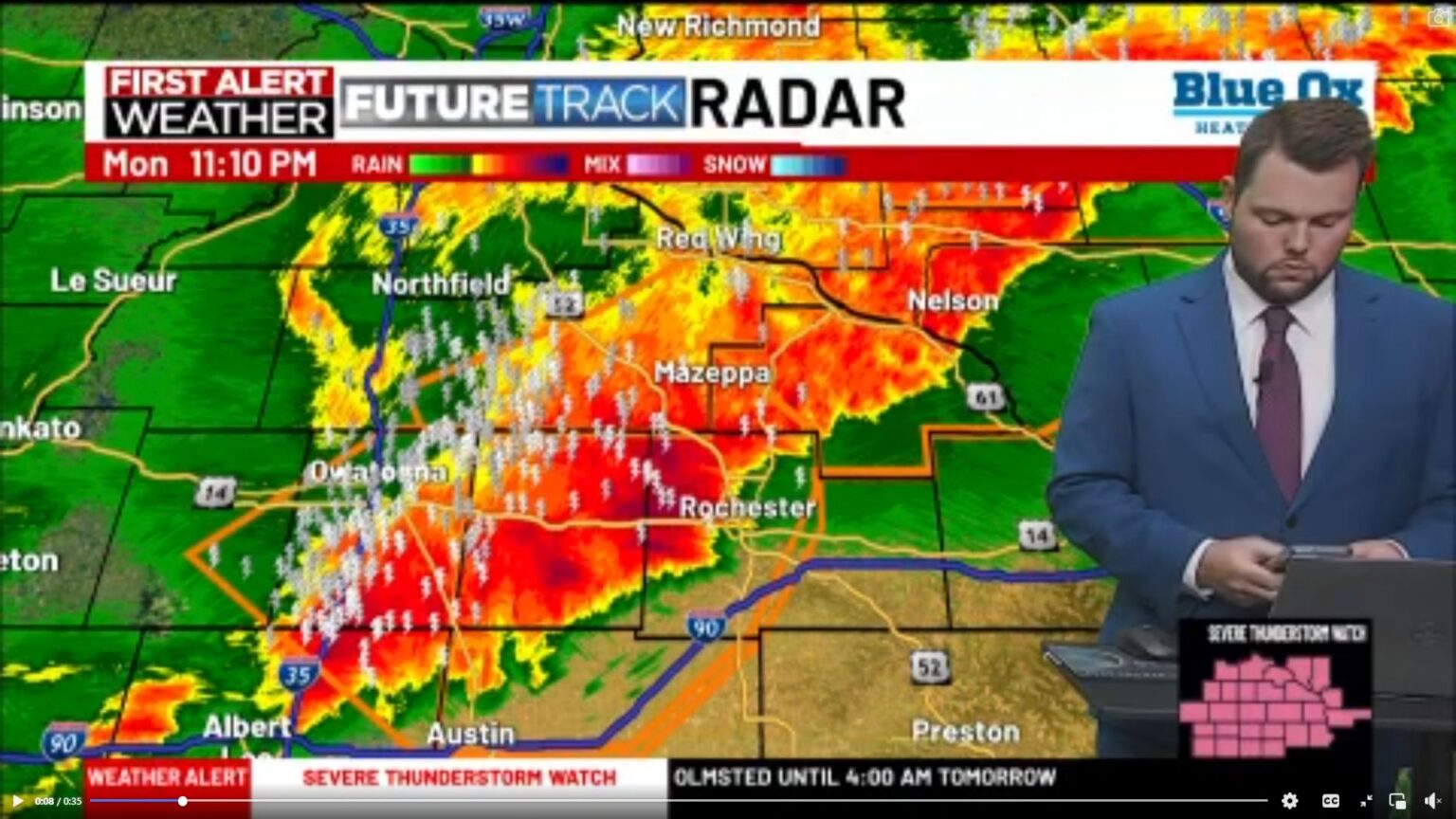 Il metereologo Nick Jansen