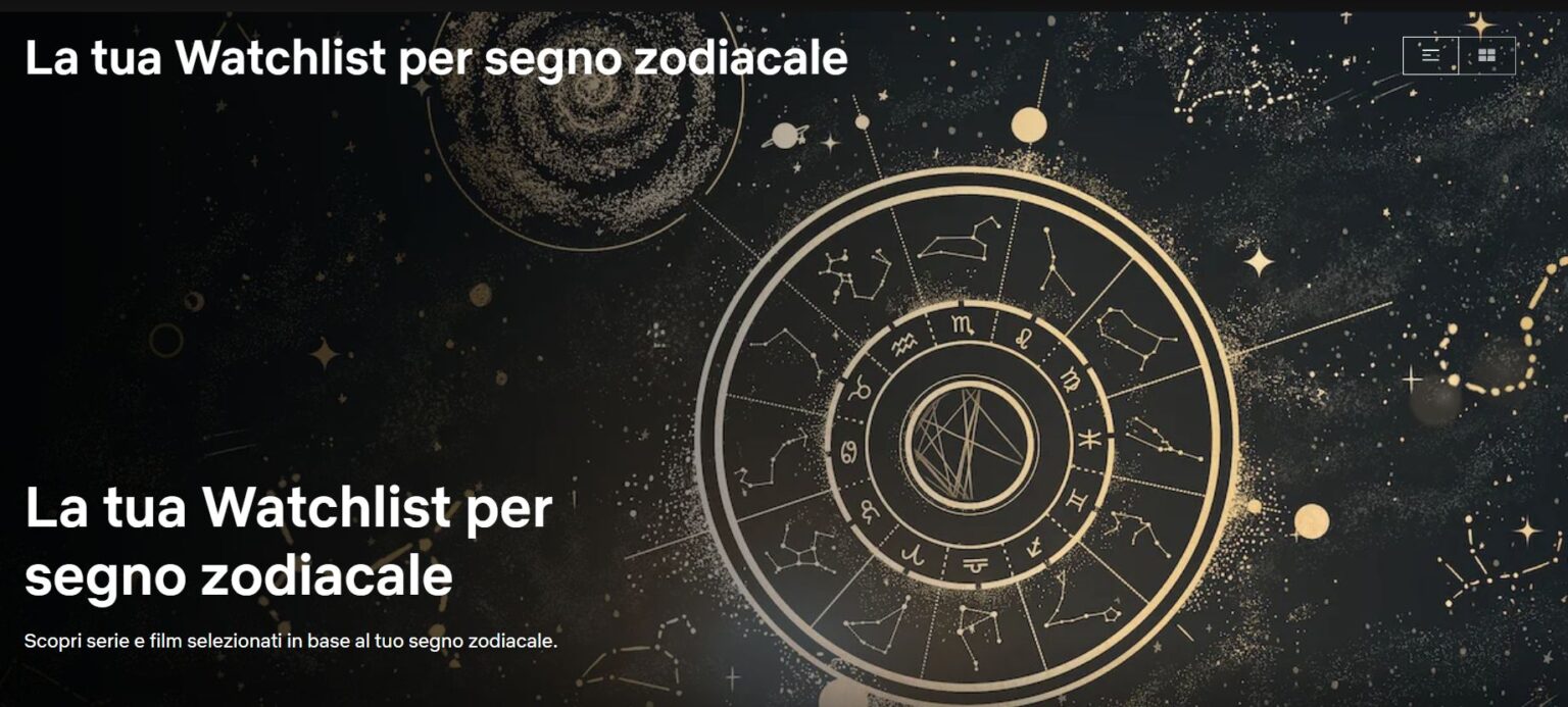 Netflix - segno zodiacale