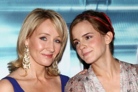 J.K. Rowling ed Emma Watson [fonte:NBC]