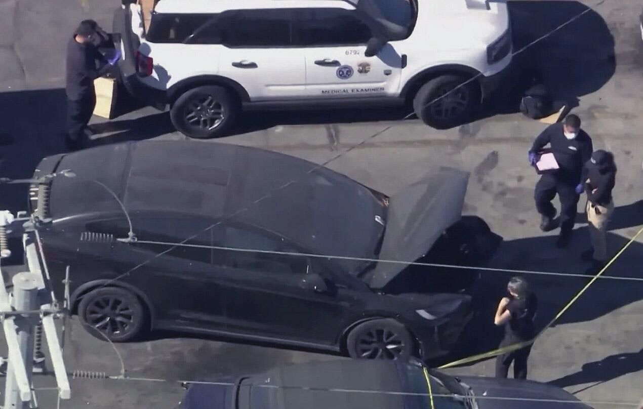 La Tesla di D4vd nella quale sono stati trovati i resti umani