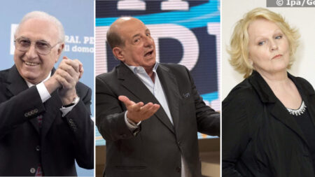 Pippo Baudo, Giancarlo Magalli e Katia Ricciarelli