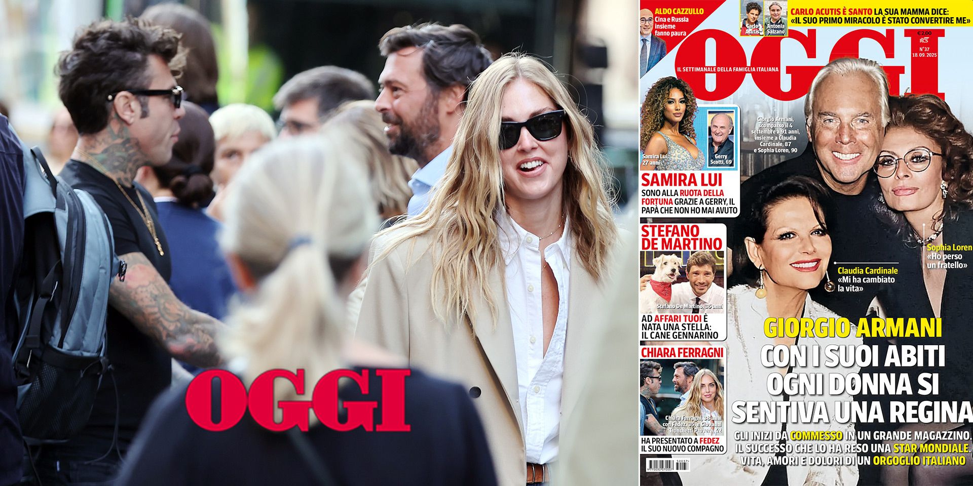 Chiara Ferragni, Fedez e Giovanni Tronchetti Provera davanti a scuola dei figli