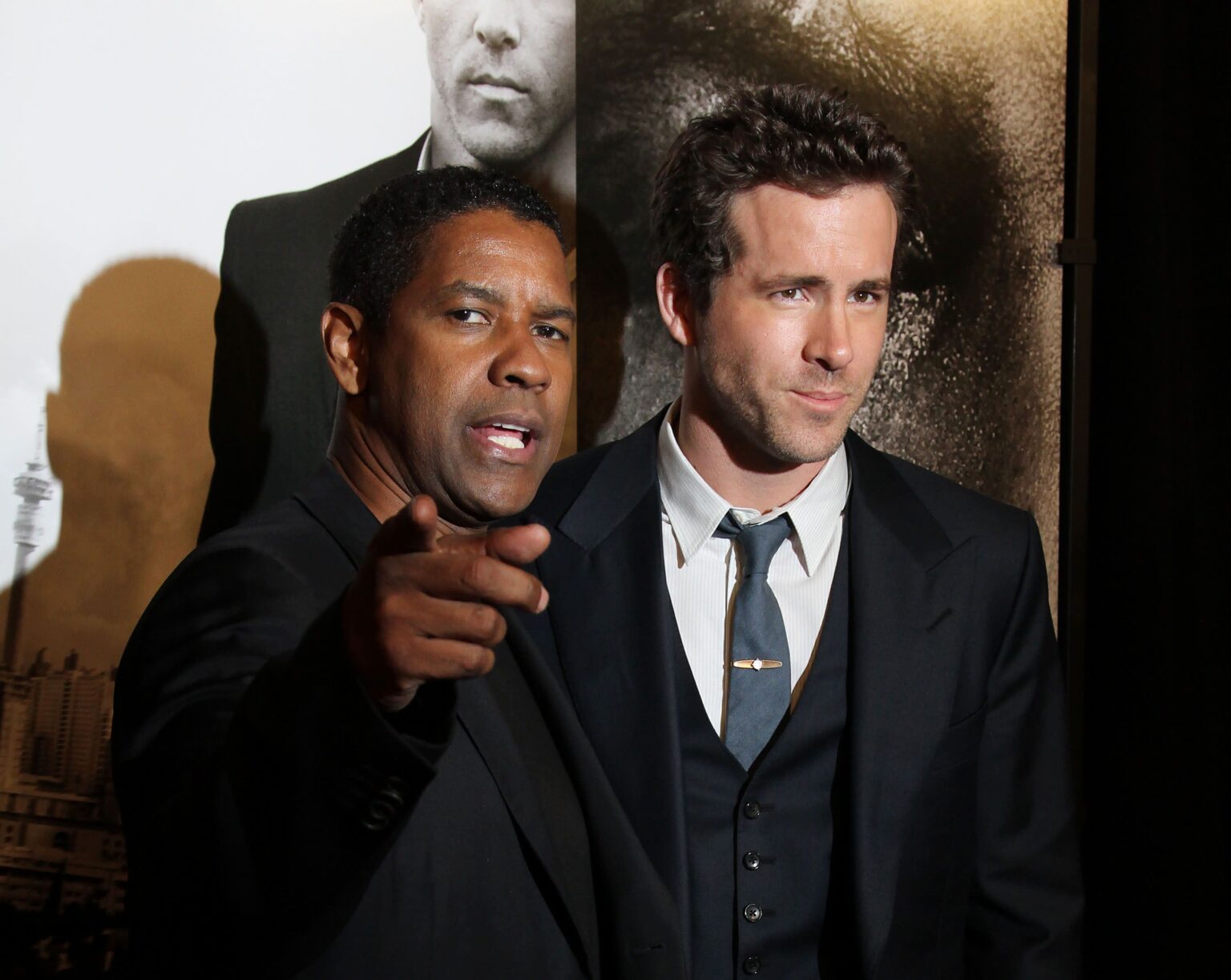 Denzel Washington e Ryan Reynolds