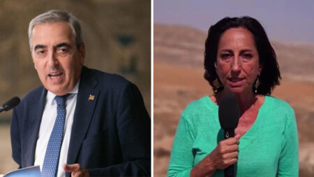 Maurizio Gasparri e Lucia Goracci