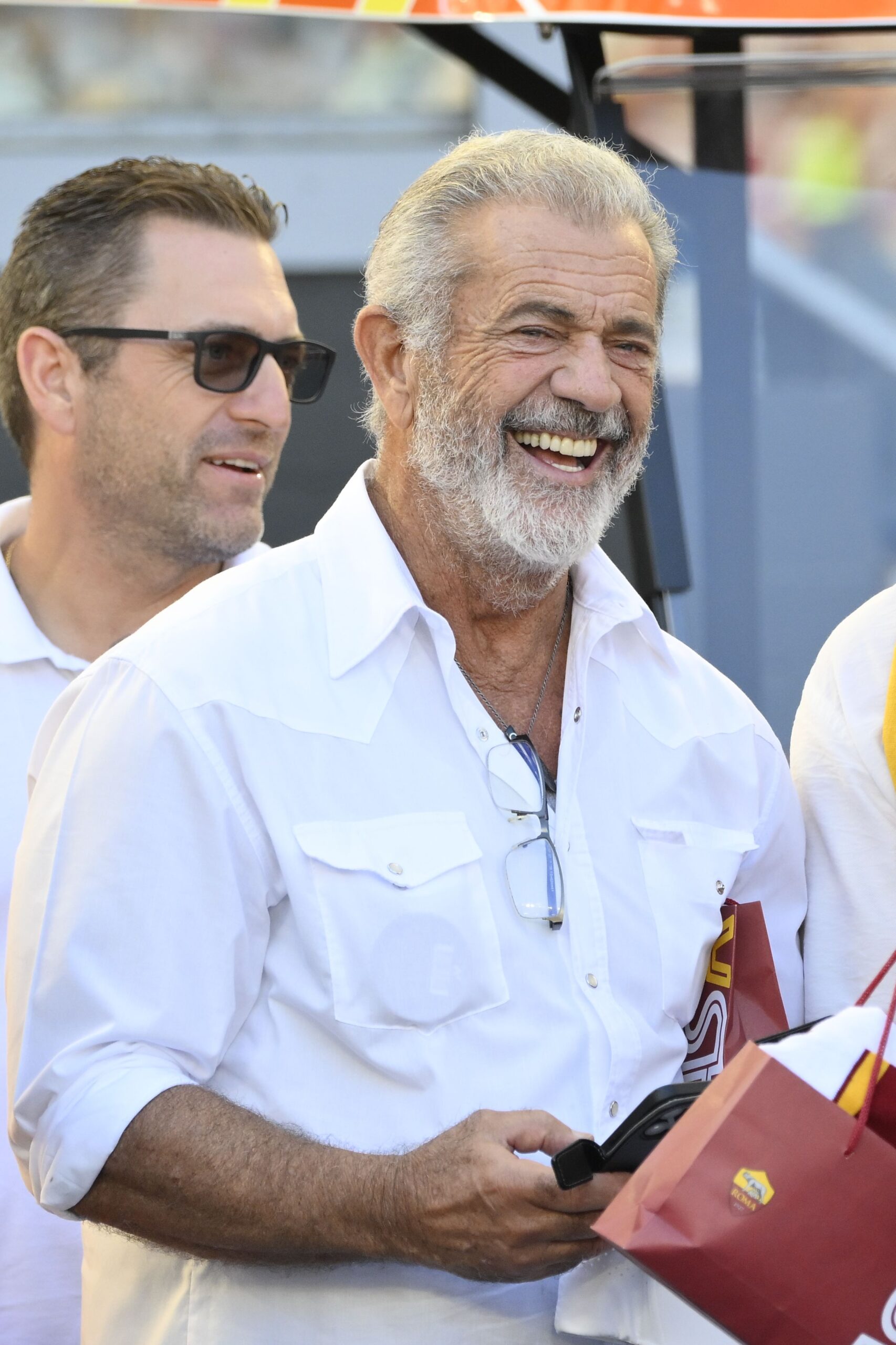 Mel Gibson all'Olimpico per Roma - Verona