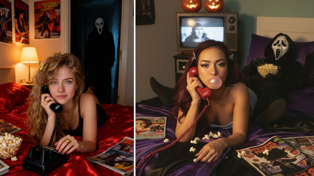 Scream, il trend delle foto con Ghostface in AI