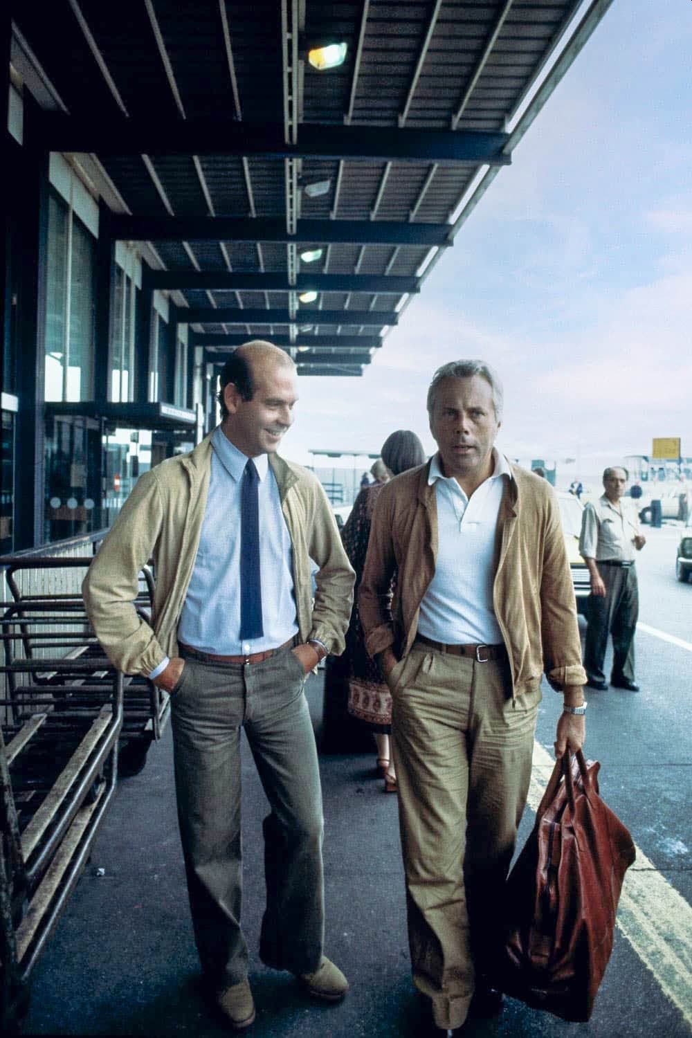 Sergio Galeotti e Giorgio Armani