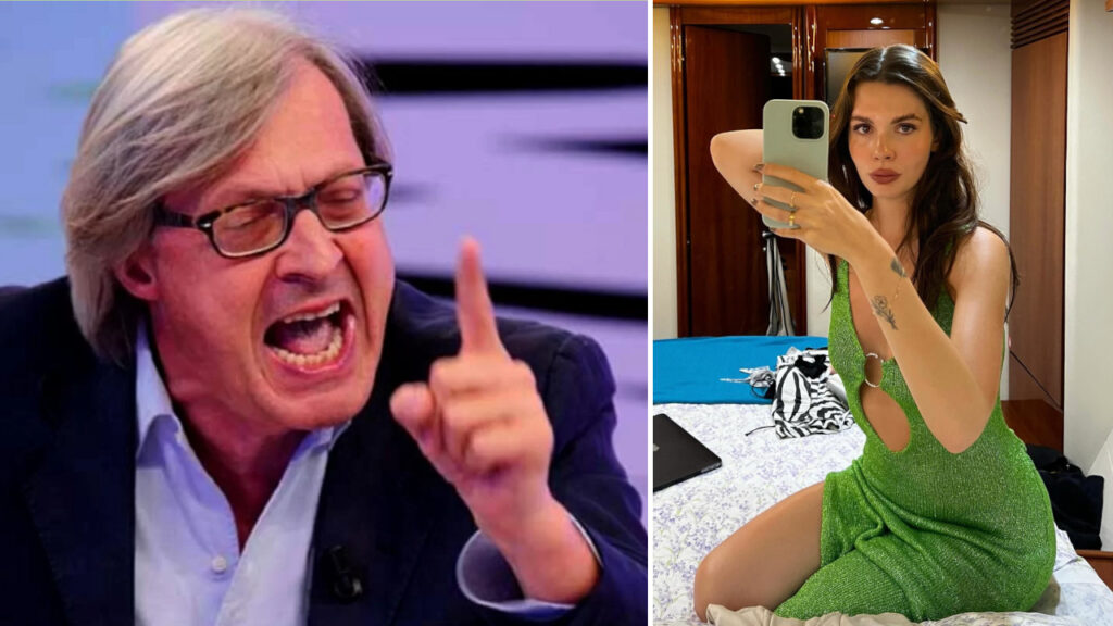 Vittorio Sgarbi e sua figlia Evelina