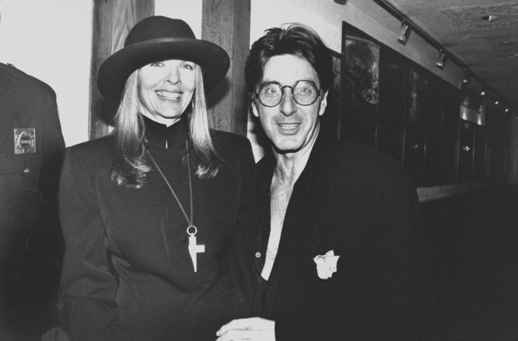 Diane Keaton e Al Pacino alla premiere di Seduzione pericolosa (1990)