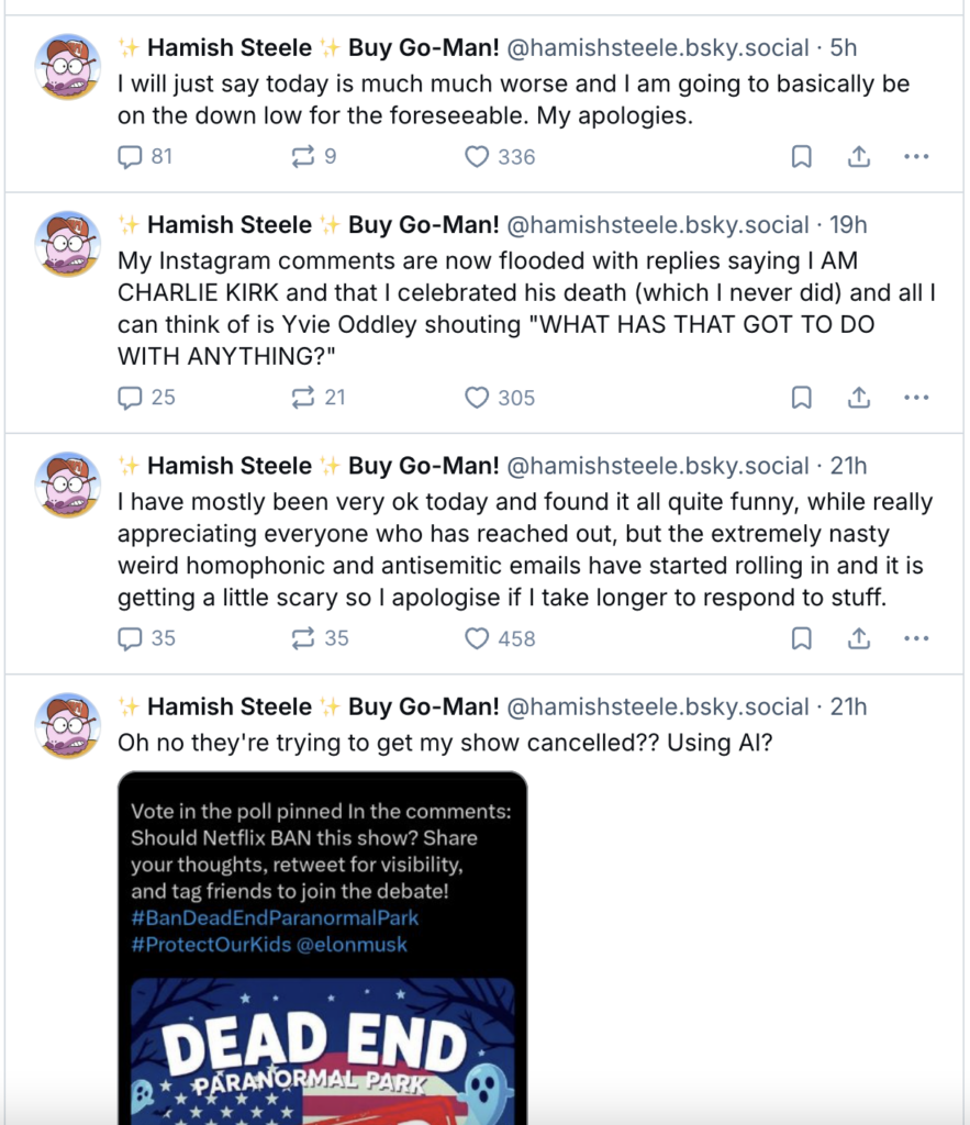 Hamish Steele su Bluesky