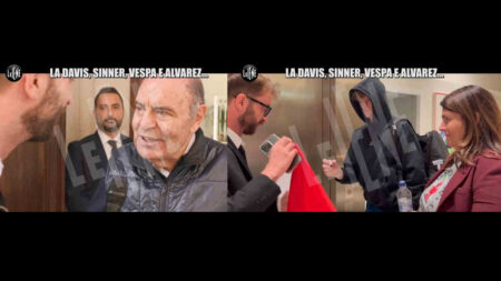 Bruno Vespa e Jannik Sinner nel servizio de Le Iene