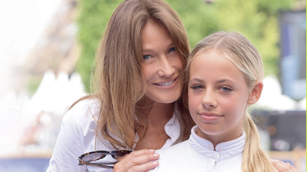 Carla Bruni e sua figlia Giulia Sarkozy