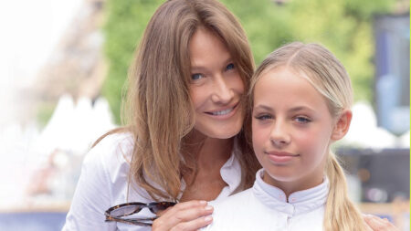 Carla Bruni e sua figlia Giulia Sarkozy
