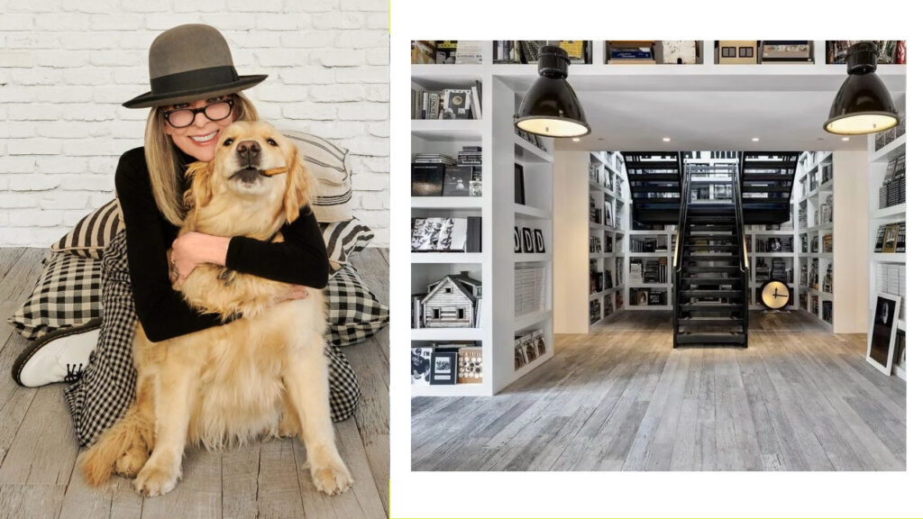 Diane Keaton col cane