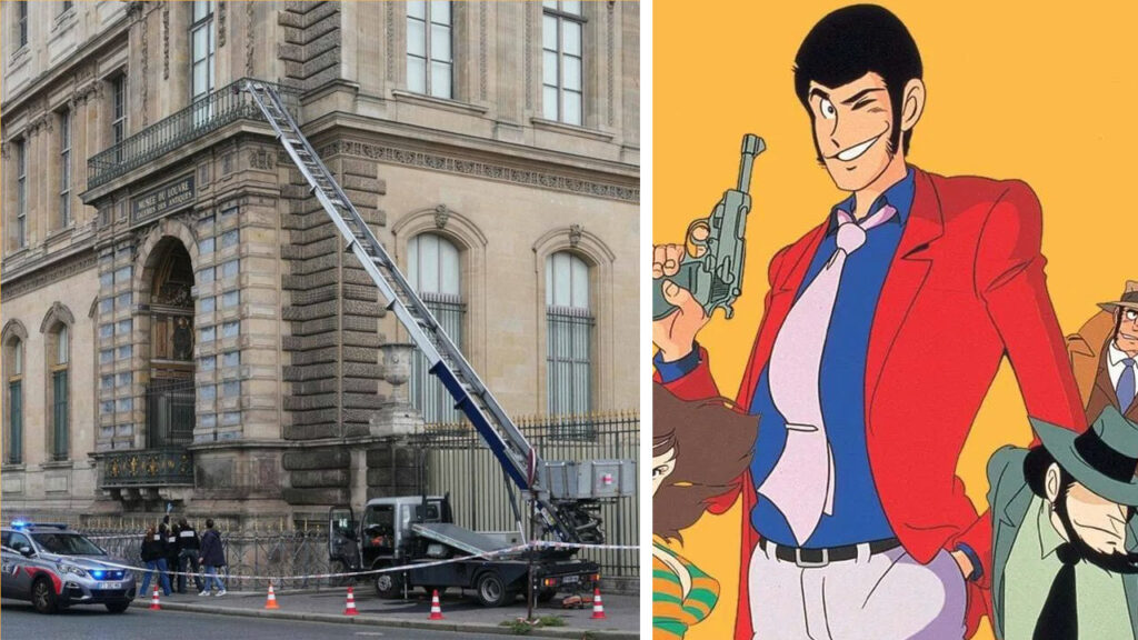 i meme sul furto al Louvre