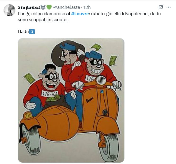 furto Louvre il meme sulla banda Bassotti