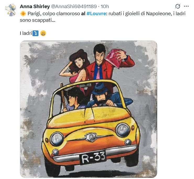 furto al louvre meme su Lupin