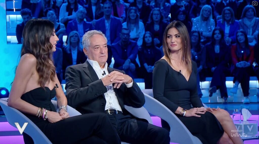 Mario Gregoraci con le figlie Elisabetta e Marzia