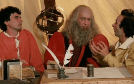 Paolo Bonacelli con Troisi e Benigni in Non ci resta che piangere