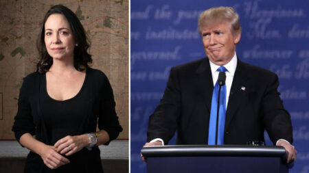 Maria Corina Machado e Donald Trump