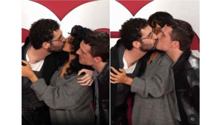 il bacio tra Josh Hutcherson, Jordan Firstman e Odessa A’zion