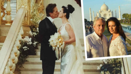 Catherine Zeta Jones e Michael Douglas