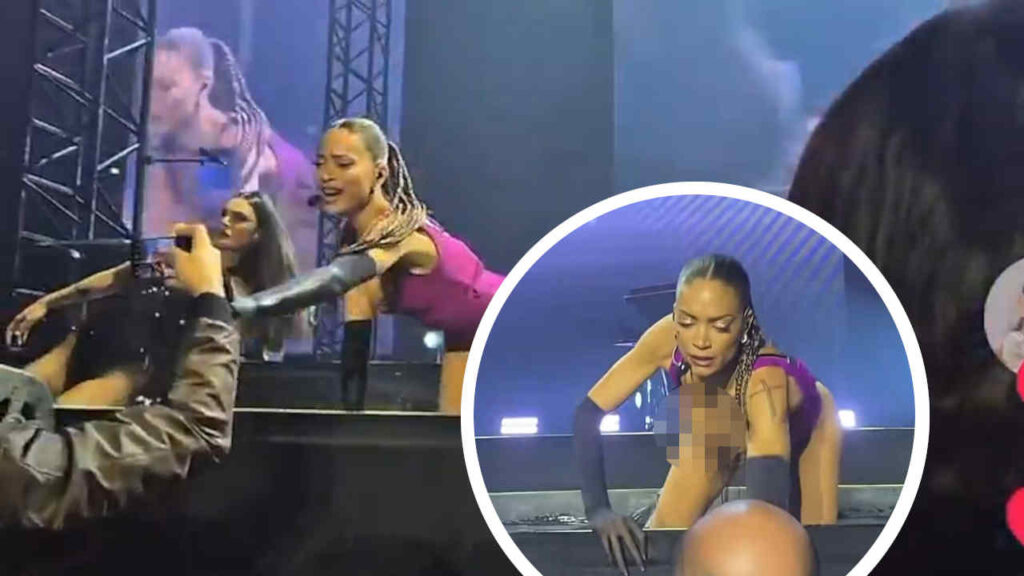 Elodie spinge via il telefono di un fotografo a Messina