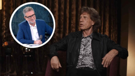 Fabio Fazio e Mick Jagger