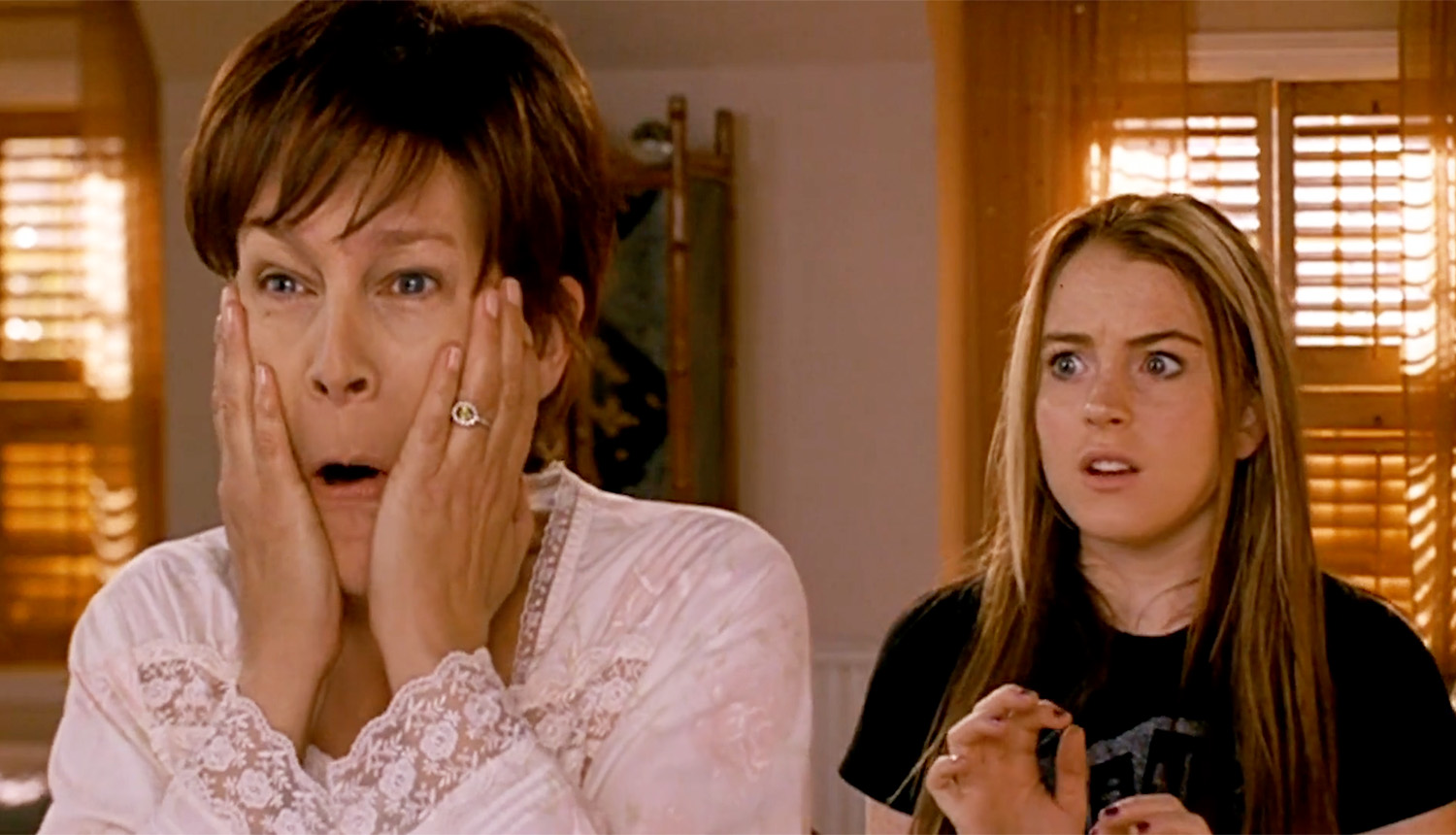 Jamie Lee Curtis e Lindsay Lohan in Quel pazzo venerdì.