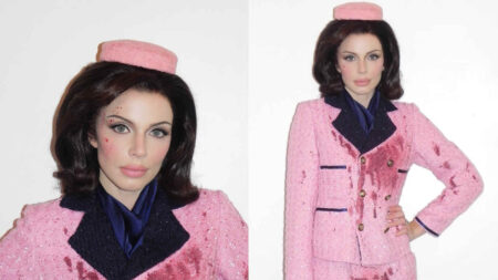 Julia Fox vestita da Jacqueline Kennedy ad Halloween 2025