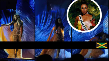 Panico a Miss Universo: il video della caduta di Miss Jamaica è virale: come sta ora Gabrielle Henry La caduta di Miss Jamaica a Miss Universo 2025