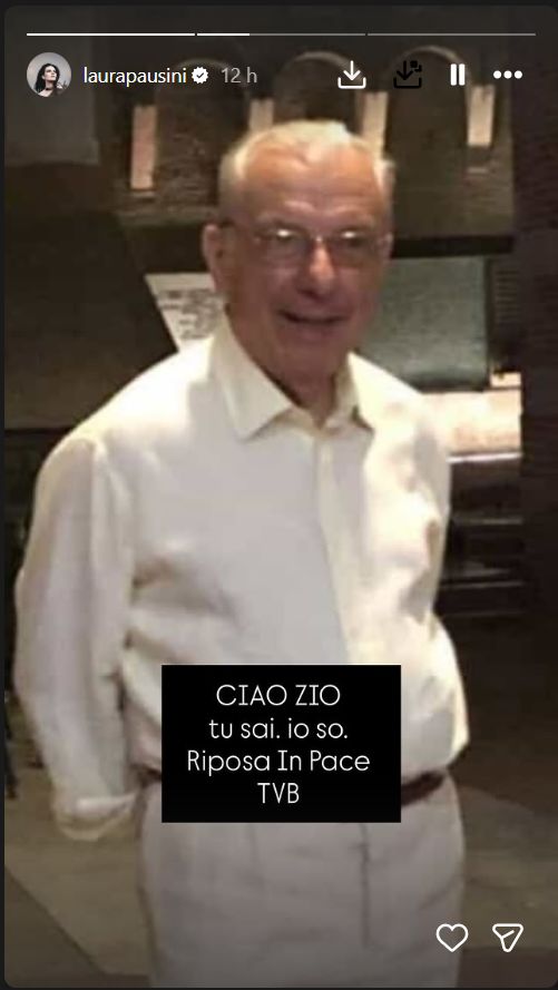 Il post di Laura Pausini sullo zio Ettore