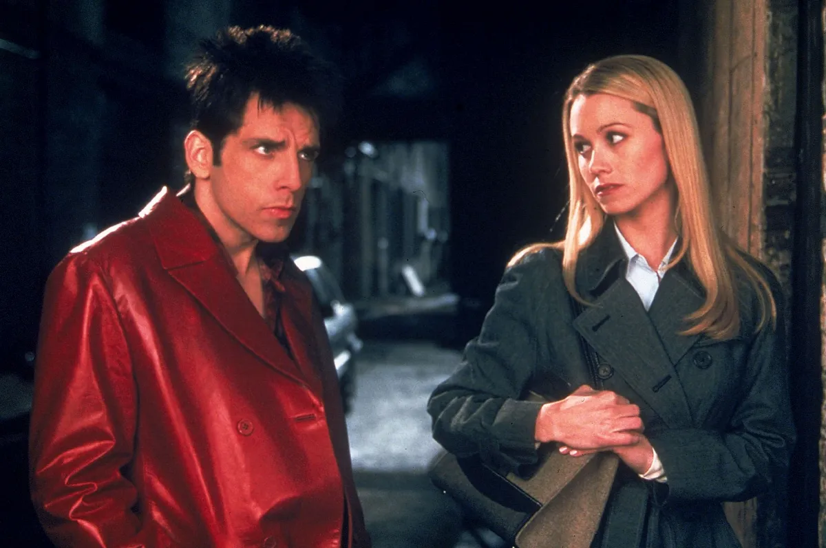 Christine Taylor e Ben Stiller in Zoolander.