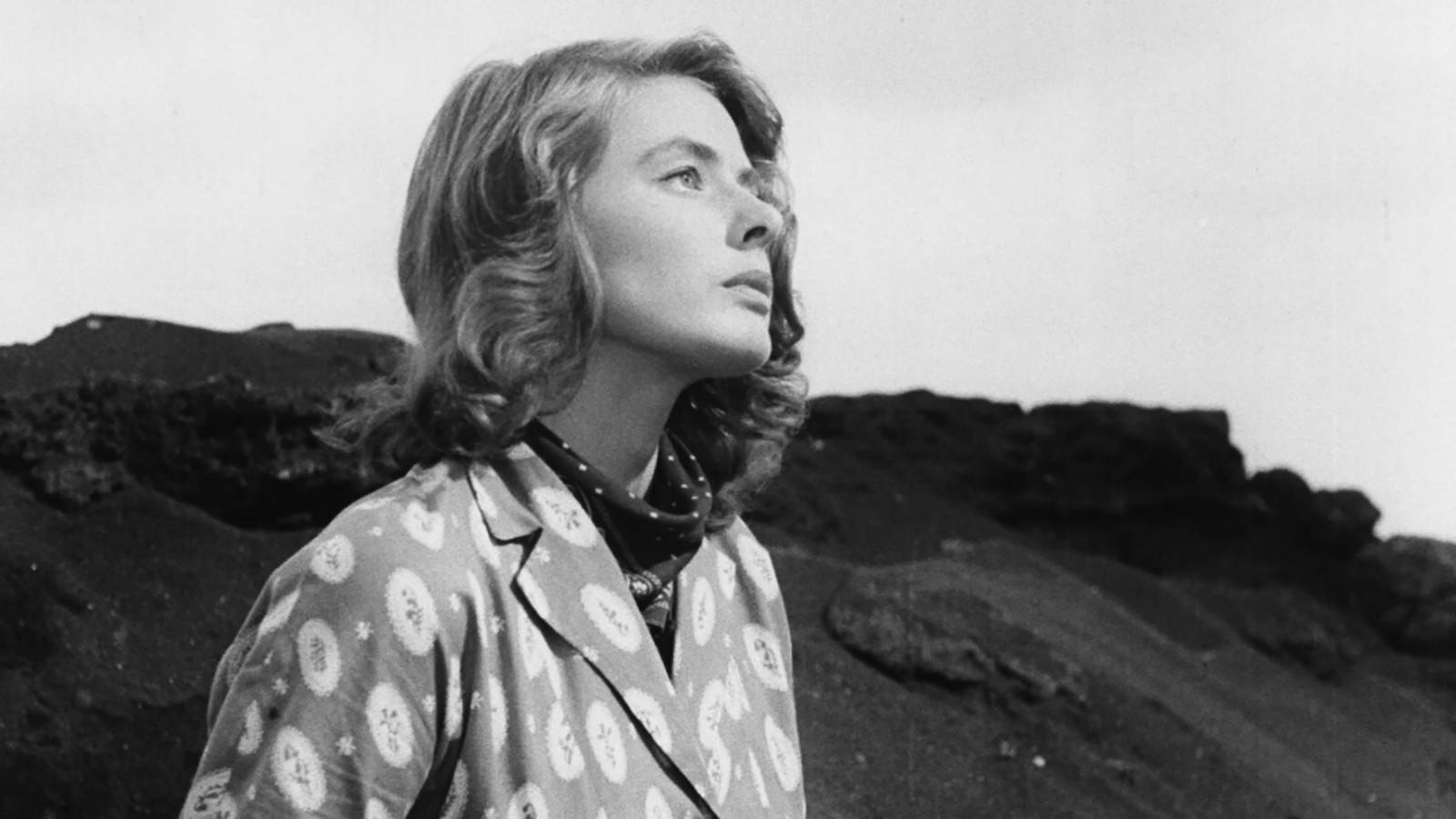 Ingrid Bergman in Stromboli.