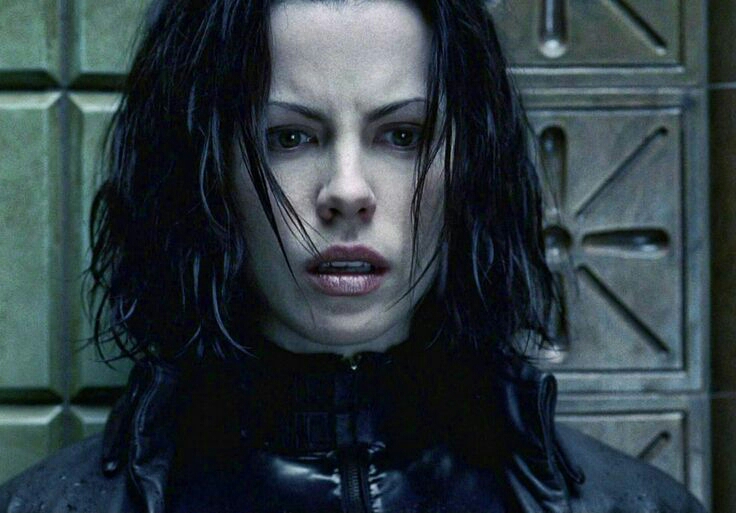 Kate Beckinsale in Underworld.
