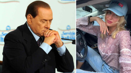 La modella russa rompe il silenzio su Berlusconi: “Giovanna Rigato lo ricattava per un milione” Silvio Berlusconi e Raissa Skorkina
