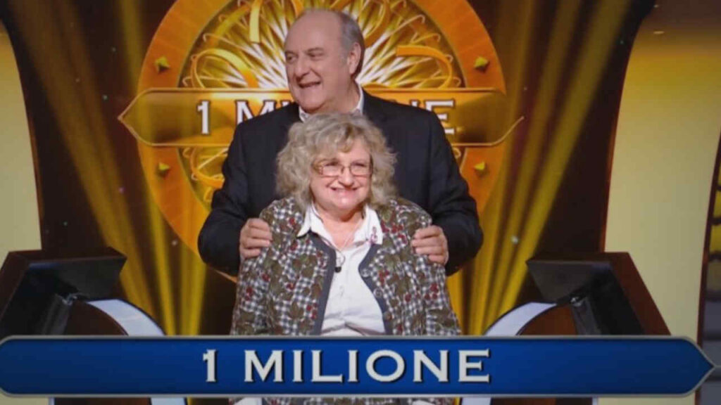 Chi vuol essere milionario - Gerry Scotti e la signora Vittoria Licari