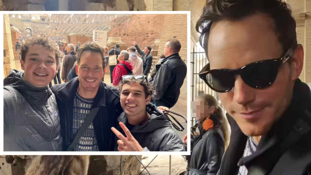 Al Colosseo spunta Chris Pratt: due ragazzi lo inseguono gridando “È Star-Lord!” Chris Pratt a Roma
